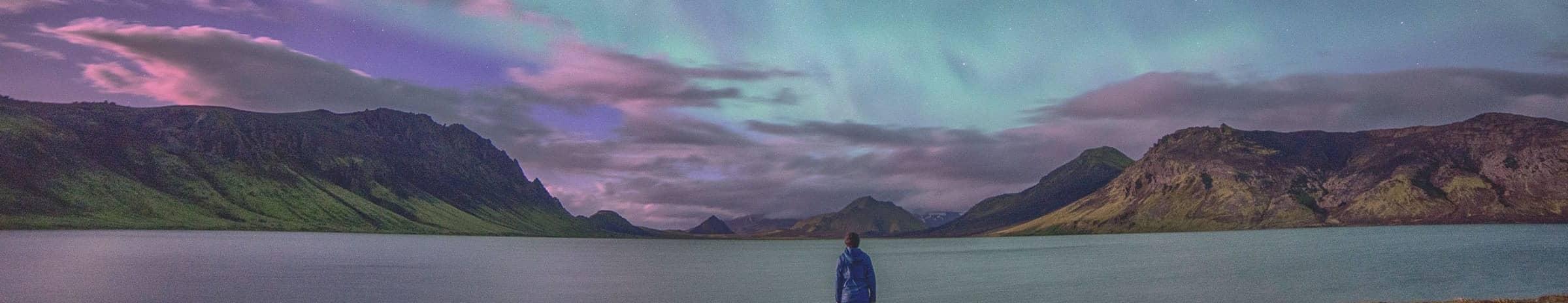 A travel nurse under the Northern Lights