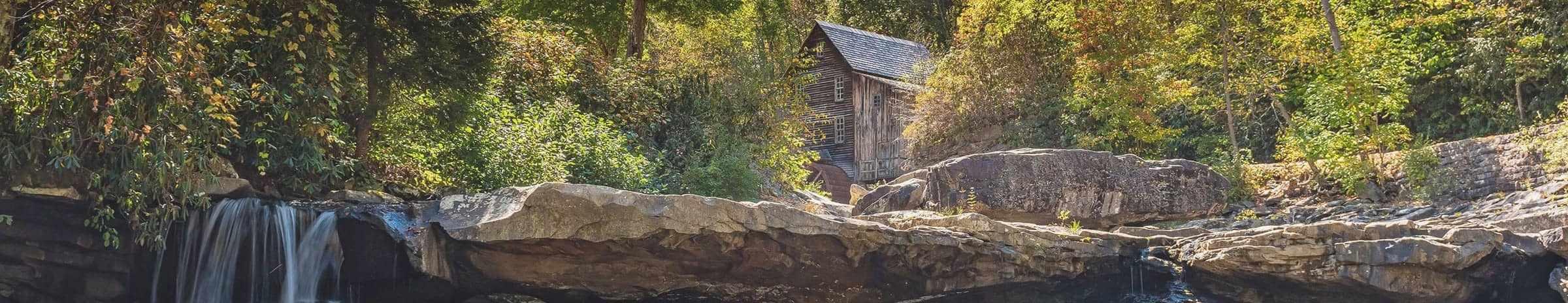 A waterfall in the forrest