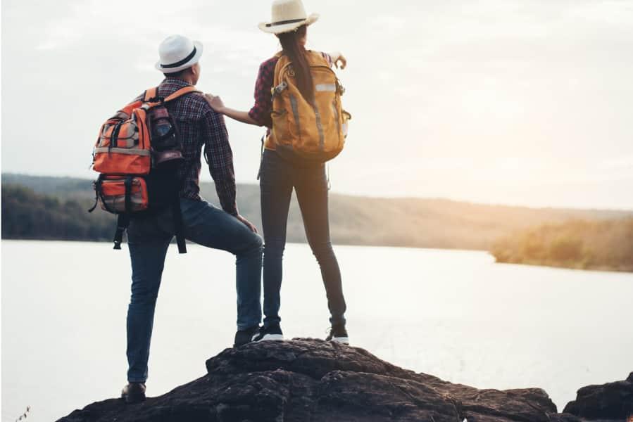 2 Trustaff Travelers taking a hike