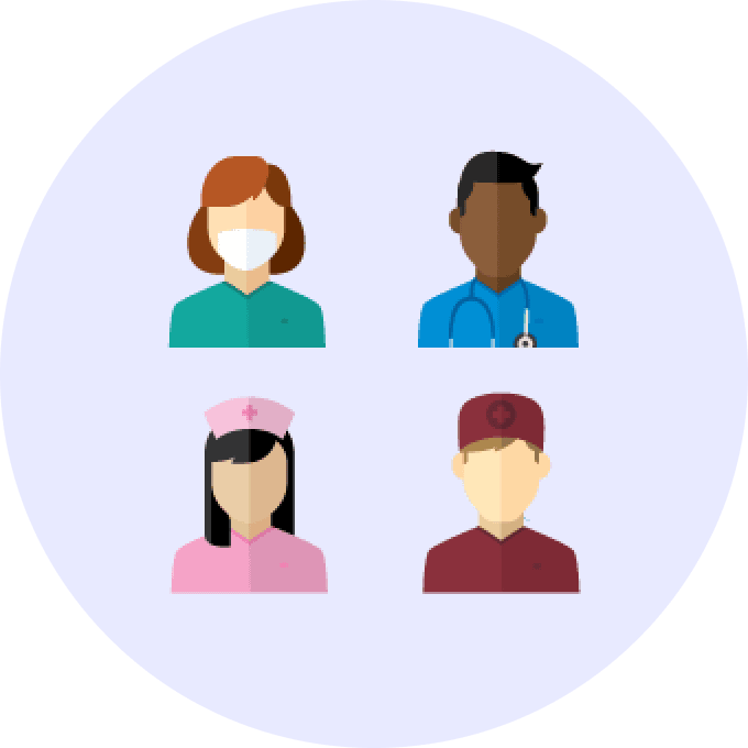 4 nurse avatars