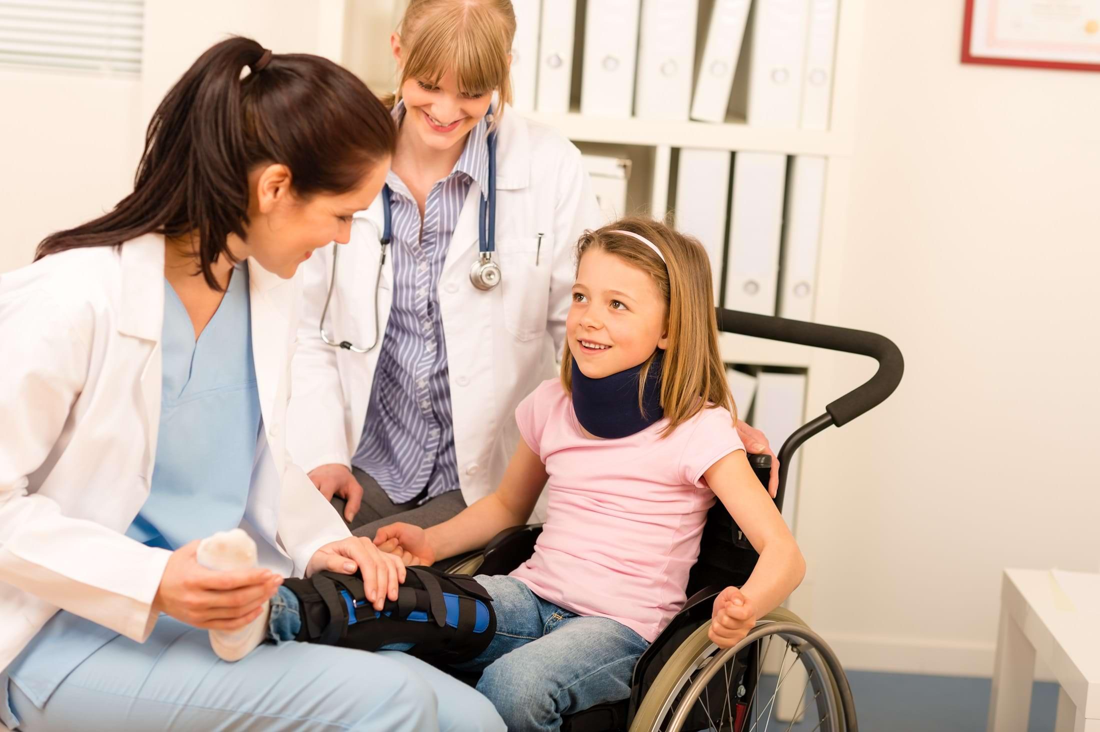 Physical Therapy Assistant helping a child